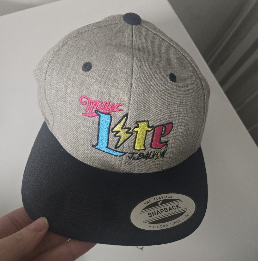J Balvin Miller Lite Snapback Hat